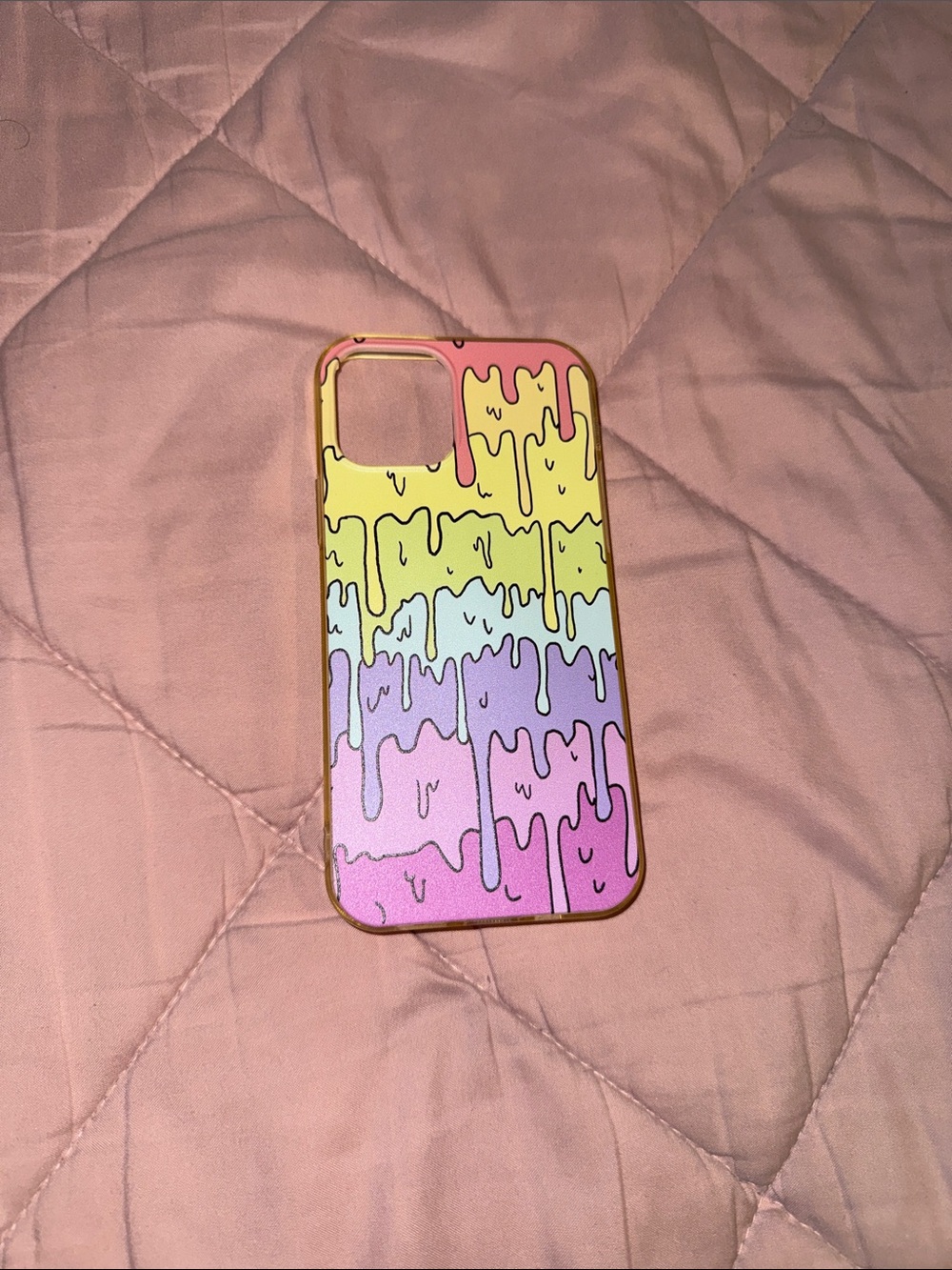 Rainbow Multi-Color Drip Design Phone Case - Pastel